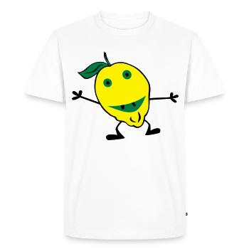 citrons homme - T-shirt Premium bio Homme - blanc - Devant - Nico (187cm)