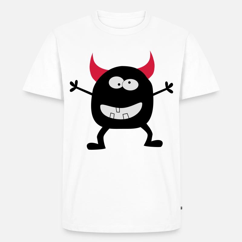 Teufelchen - Männer Premium Bio T-Shirt - Weiß