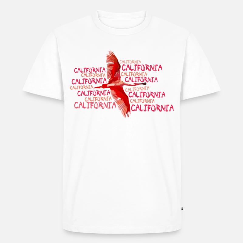california - Männer Premium Bio T-Shirt - Weiß