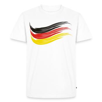 NATIONAL FLAG OF GERMANY - Men's Premium Organic T-Shirt - white - Front - Nico (187cm)
