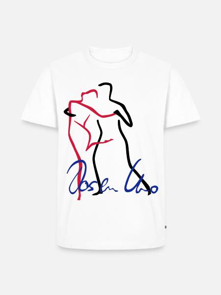 Tango-1 - Männer Premium Bio T-Shirt - Weiß