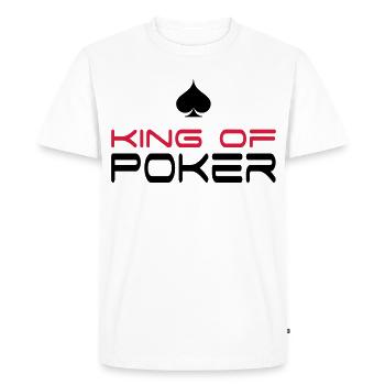 poker - Men's Premium Organic T-Shirt - white - Front - Nico (187cm)