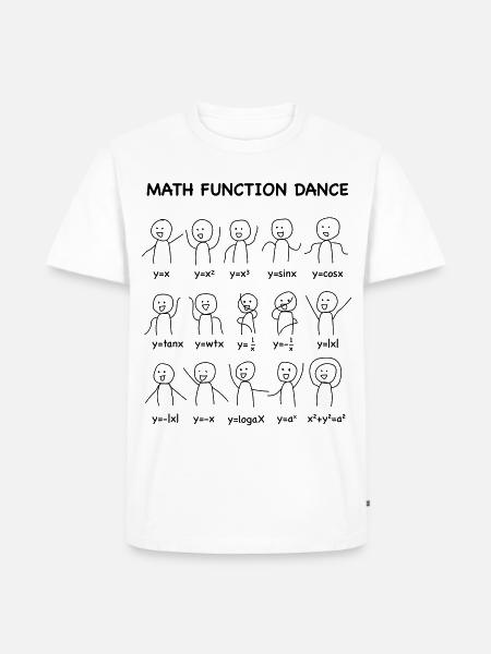 The 'Math Function Dance' (Nerd-Shirt) - Männer Premium Bio T-Shirt - Weiß