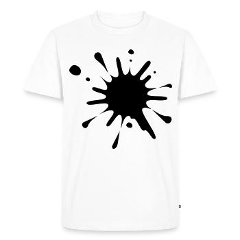 Paint Splash Image* - Men's Premium Organic T-Shirt - white - Front - Nico (187cm)