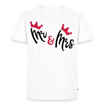wedding - Men's Premium Organic T-Shirt - white - Front - Nico (187cm)
