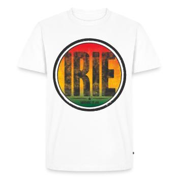 irie - movement of jah - Men's Premium Organic T-Shirt - white - Front - Nico (187cm)