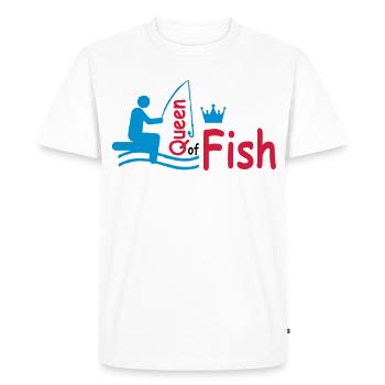 poisson - T-shirt Premium bio Homme - blanc - Devant - Nico (187cm)