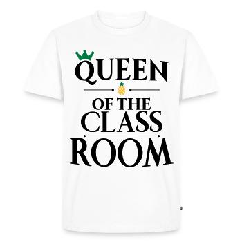 école - T-shirt Premium bio Homme - blanc - Devant - Nico (187cm)