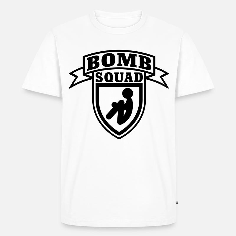 Bomb Squad - Männer Premium Bio T-Shirt - Weiß