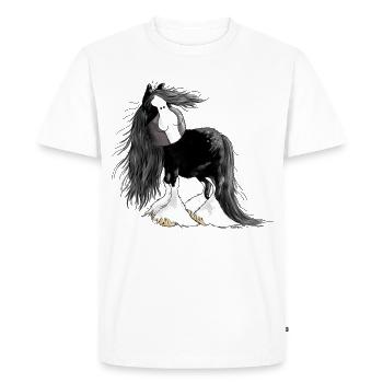 Gentle Giant – Shire Cheval Tee Shirt - T-shirt Premium bio Homme - blanc - Devant - Nico (187cm)