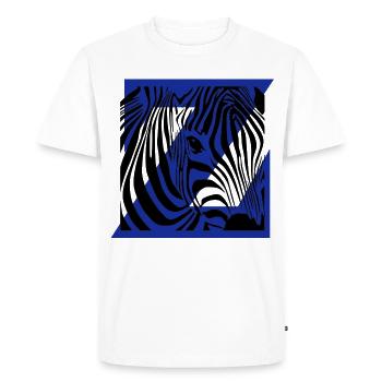 Zebra Mix - T-shirt Premium bio Homme - blanc - Devant - Nico (187cm)
