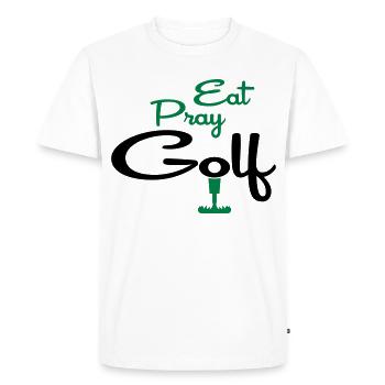 golf - T-shirt Premium bio Homme - blanc - Devant - Nico (187cm)