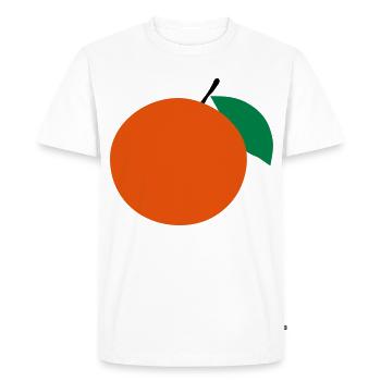 orange - Men's Premium Organic T-Shirt - white - Front - Nico (187cm)