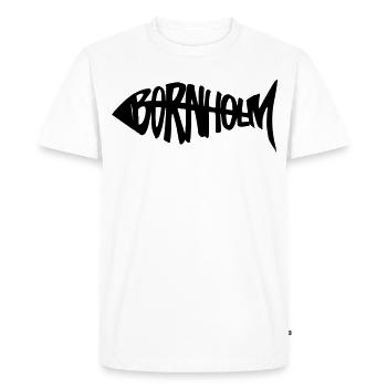 Bornholm - Poisson - T-shirt Premium bio Homme - blanc - Devant - Nico (187cm)