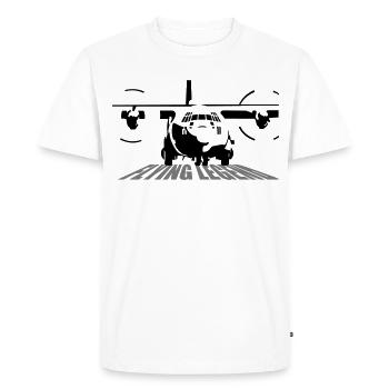 C-130 Hercules - Men's Premium Organic T-Shirt - white - Front - Nico (187cm)