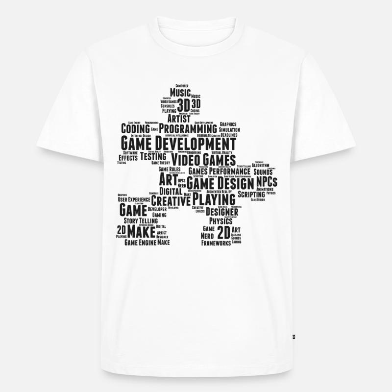 Game Dev - Männer Premium Bio T-Shirt - Weiß