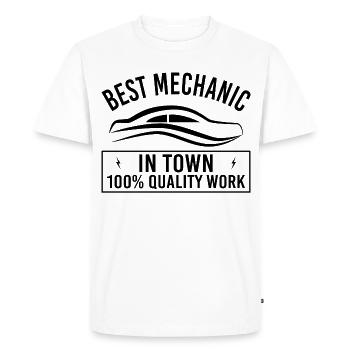 Occupation Engineer in Mechanical Engineering - Men's Premium Organic T-Shirt - white - Front - Nico (187cm)