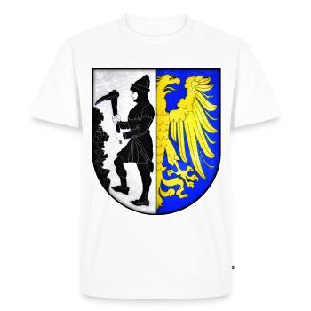 Bytom - Pologne - T-shirt Premium bio Homme - blanc - Devant - Nico (187cm)
