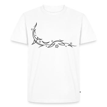 Tribal avec des étoiles - T-shirt Premium bio Homme - blanc - Devant - Nico (187cm)