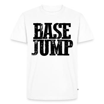 Base Jump - B.A.S.E. - Basejumper - Men's Premium Organic T-Shirt - white - Front - Nico (187cm)