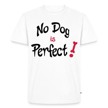 funny dog - Men's Premium Organic T-Shirt - white - Front - Nico (187cm)