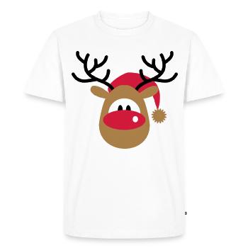 pur - T-shirt Premium bio Homme - blanc - Devant - Nico (187cm)