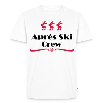 apres ski - T-shirt Premium bio Homme - blanc - Devant - Nico (187cm)