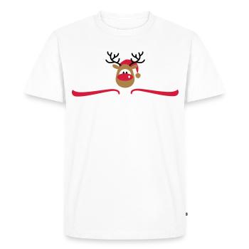 Jour de Noël - T-shirt Premium bio Homme - blanc - Devant - Nico (187cm)