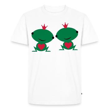 two are in love - Men's Premium Organic T-Shirt - white - Front - Nico (187cm)