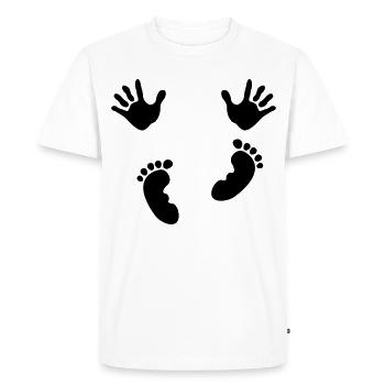 baby - Men's Premium Organic T-Shirt - white - Front - Nico (187cm)