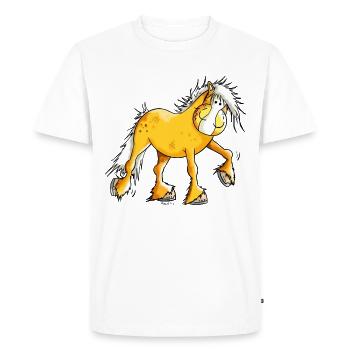 Mignon Haflinger - T-shirt Premium bio Homme - blanc - Devant - Nico (187cm)