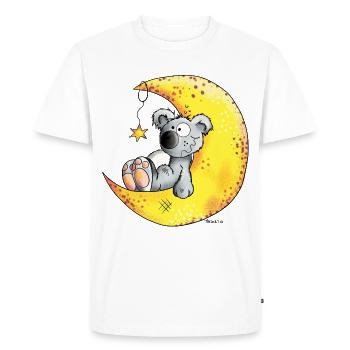 Koala In The Moon - Men's Premium Organic T-Shirt - white - Front - Nico (187cm)