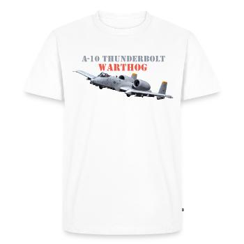 A-10 Thundertbolt - T-shirt Premium bio Homme - blanc - Devant - Nico (187cm)