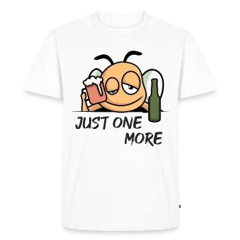 Juste un de plus - T-shirt Premium bio Homme - blanc - Devant - Nico (187cm)