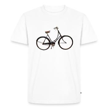 Female bike - Men's Premium Organic T-Shirt - white - Front - Nico (187cm)
