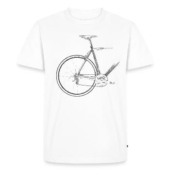 racing bike - Men's Premium Organic T-Shirt - white - Front - Nico (187cm)