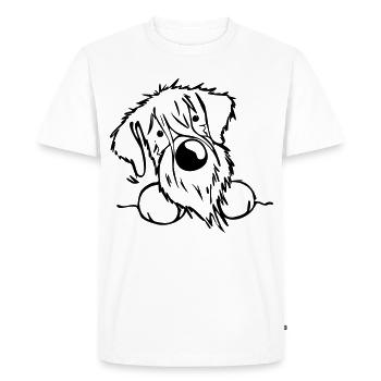 Schnauzer - T-shirt Premium bio Homme - blanc - Devant - Nico (187cm)