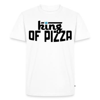 La pizza - T-shirt Premium bio Homme - blanc - Devant - Nico (187cm)