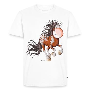 Happy Appaloosa - T-shirt Premium bio Homme - blanc - Devant - Nico (187cm)