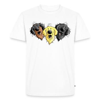 Hovawart Chiens - T-shirt Premium bio Homme - blanc - Devant - Nico (187cm)