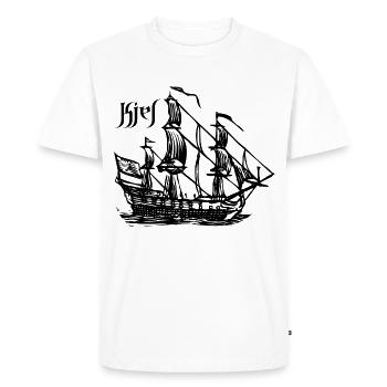Kiel - Voilier - T-shirt Premium bio Homme - blanc - Devant - Nico (187cm)