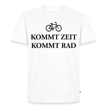 Come cycling time T-Shirts - Men's Premium Organic T-Shirt - white - Front - Nico (187cm)