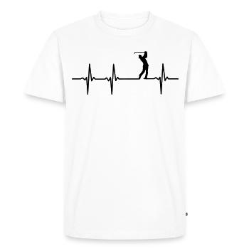 Impulsion de golfeurs - T-shirt Premium bio Homme - blanc - Devant - Nico (187cm)