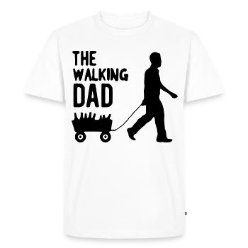 L’humour du père père ambulant - T-shirt Premium bio Homme - blanc - Devant - Nico (187cm)