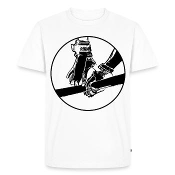 Sports Barres parallèles Athlétisme Gymnastique - T-shirt Premium bio Homme - blanc - Devant - Nico (187cm)