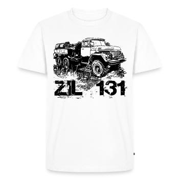 ZIL 131 - T-shirt Premium bio Homme - blanc - Devant - Nico (187cm)