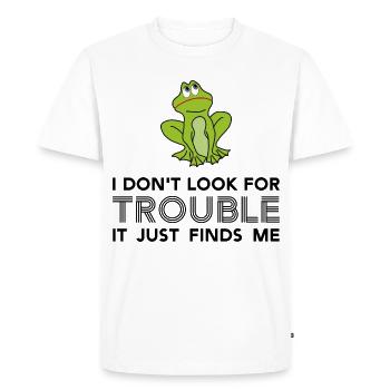Humour - Men's Premium Organic T-Shirt - white - Front - Nico (187cm)
