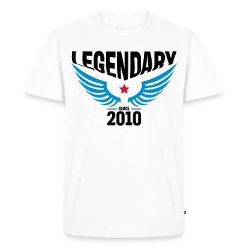 2010 - Men's Premium Organic T-Shirt - white - Front - Nico (187cm)