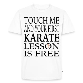 Karaté - T-shirt Premium bio Homme - blanc - Devant - Nico (187cm)