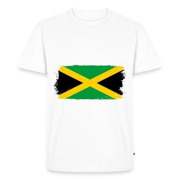 Jamaïque Jamaïque - T-shirt Premium bio Homme - blanc - Devant - Nico (187cm)